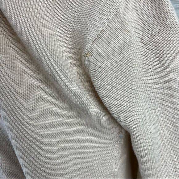 Rip Curl Cream Tan Open Front Knit Cardigan Ocean Sweater Size Small - Picture 5 of 10